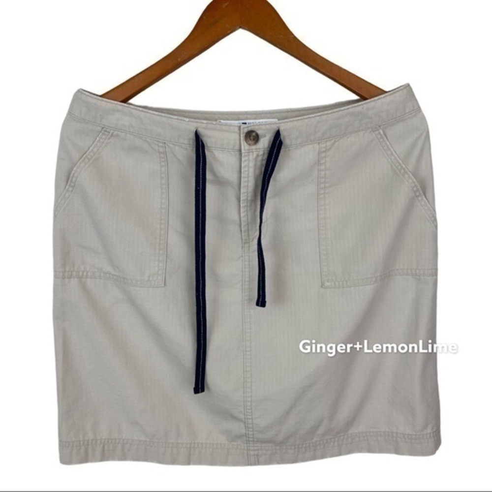 Tommy Hilfiger Active Cotton Cream Off-White Skirt Size 10